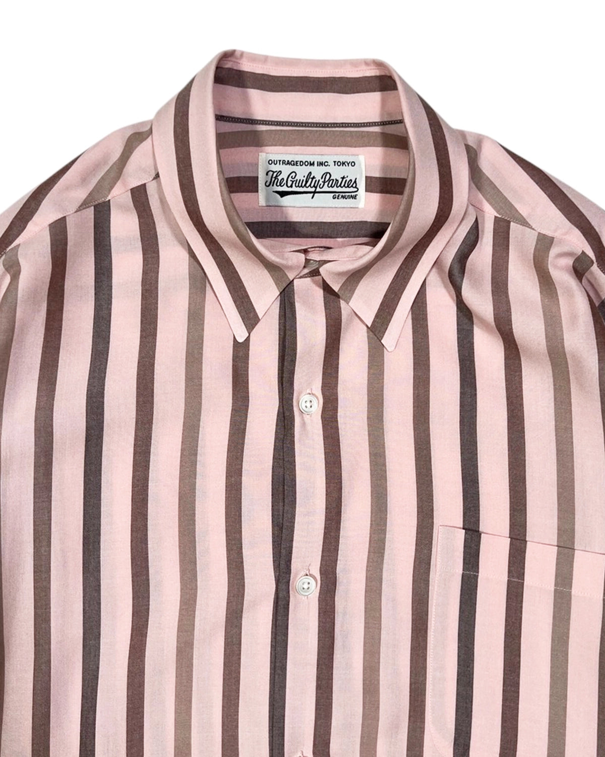 WACKO MARIA / STRIPED REGULAR COLLAR SHIRT L/S (25SSE-WMS-RC01)