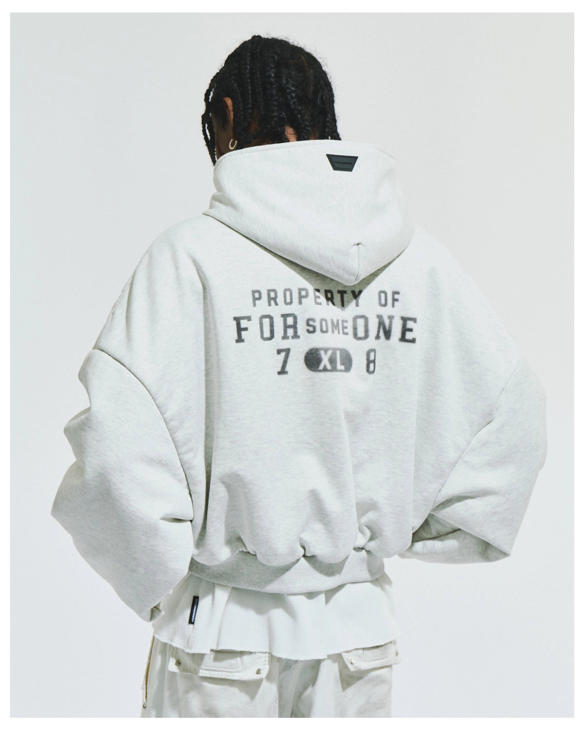 FORSOMEONE / SWEAT PUFFER HOODIE (78001151)