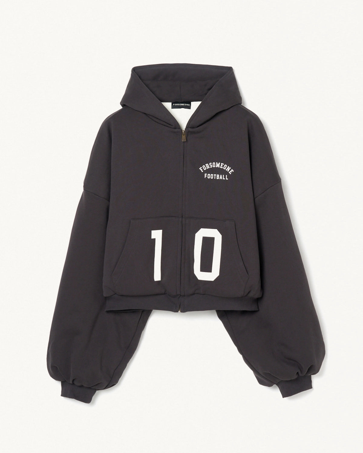 FORSOMEONE / SWEAT PUFFER HOODIE (78001151)