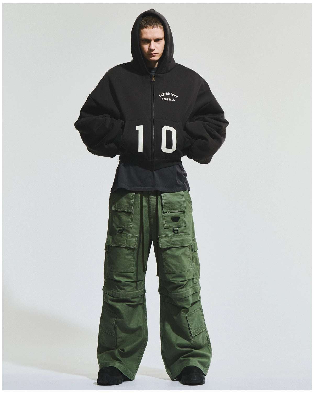 FORSOMEONE / SWEAT PUFFER HOODIE (78001151)